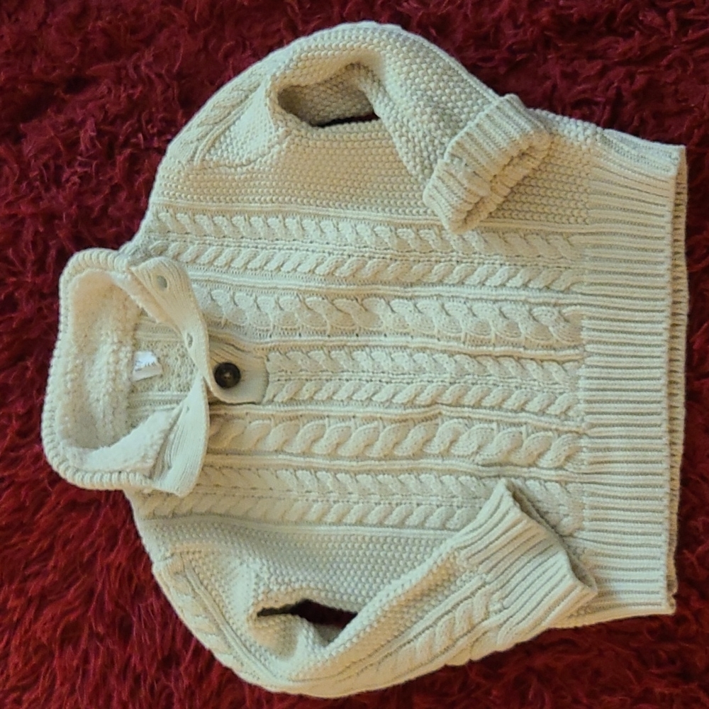 Baby Gap Toddler Boy Cream Knitted Sweater Size 4T